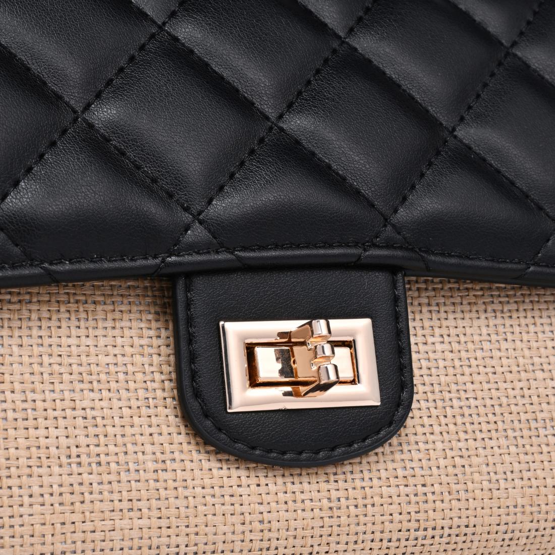 Urban Expressions Shelly - Straw Crossbody 840504203039 View 8 | Natural Black