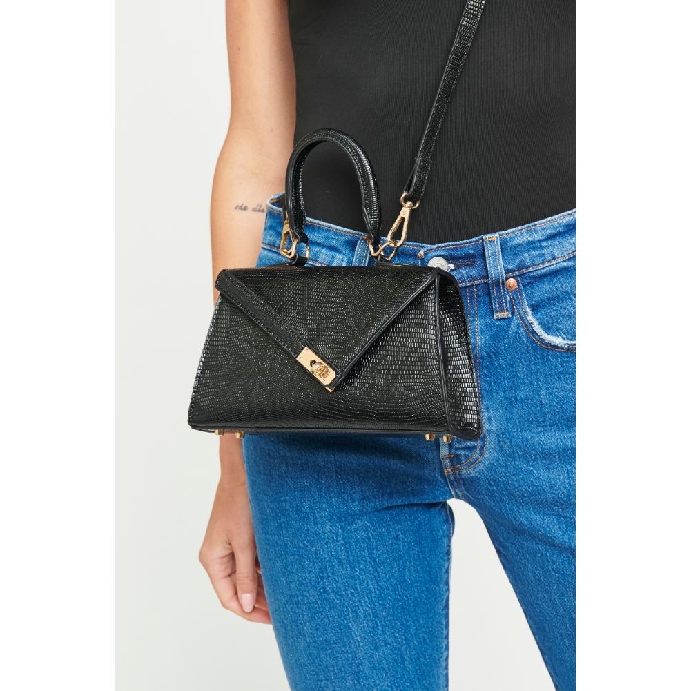 Woman wearing Black Urban Expressions Blake Crossbody 840611174703 View 1 | Black