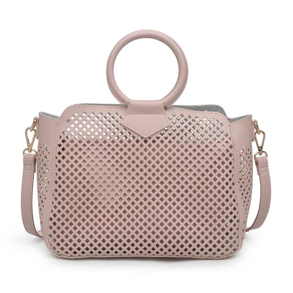 Woman wearing Blush Urban Expressions Jaclyn Satchel 840611169655 View 5 | Blush
