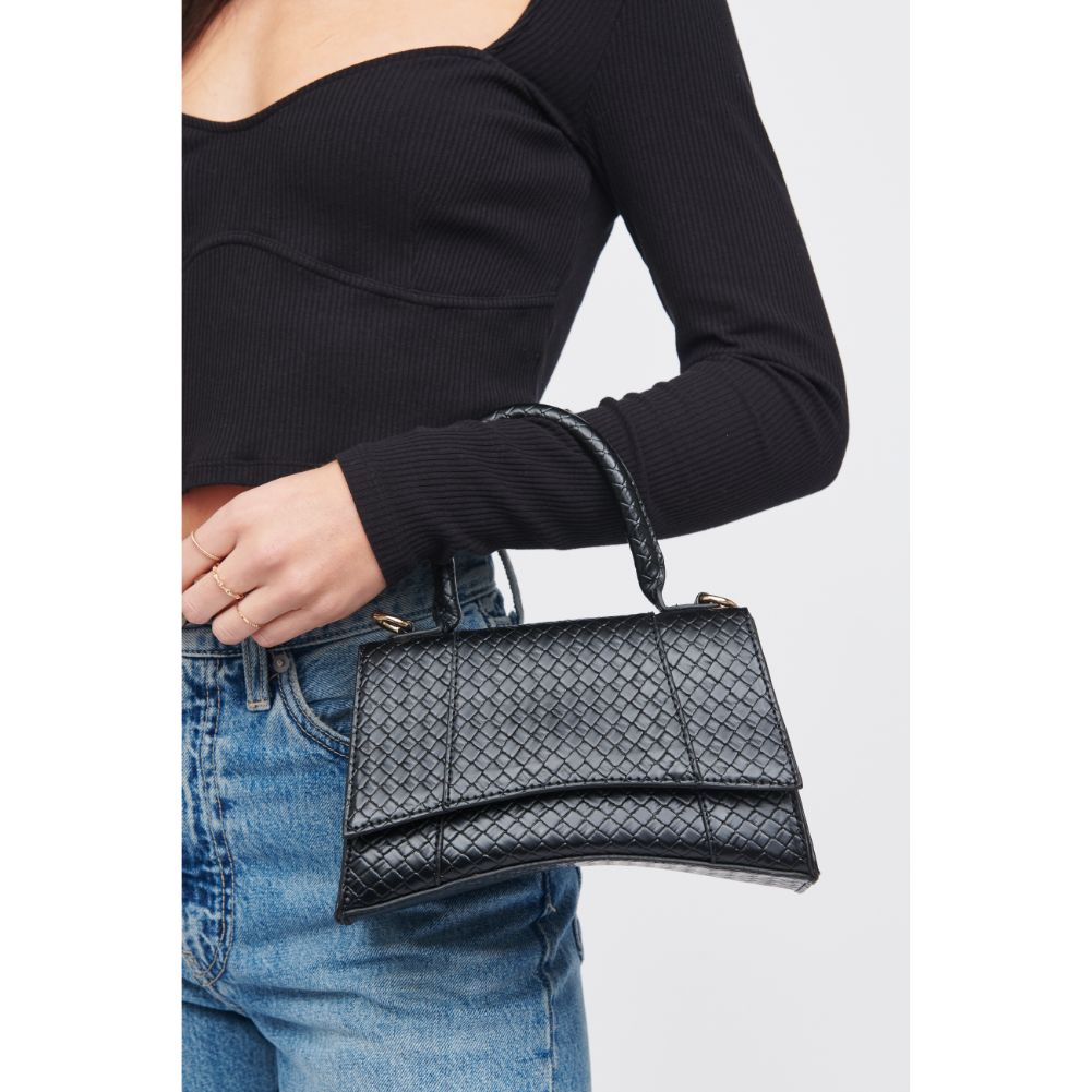 Woman wearing Black Urban Expressions Lucas - Woven Top Handle 818209018364 View 1 | Black