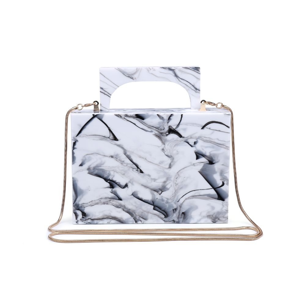 Product Image of Urban Expressions Scarlett Clutch NA-840611163578 View 1 | Black White Marble