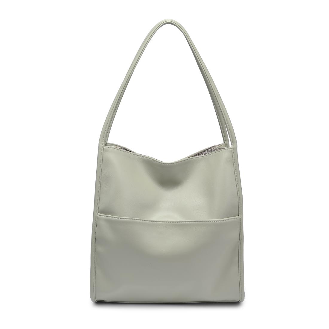 Woman wearing Sage Urban Expressions Hera Tote 840611145215 View 5 | Sage