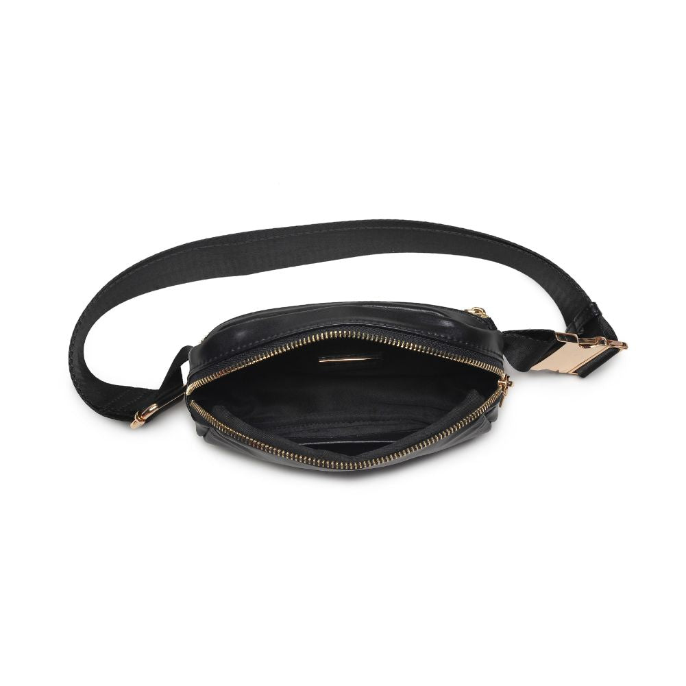 Woman wearing Black Urban Expressions Santi Belt Bag 840611190413 View 9 | Black