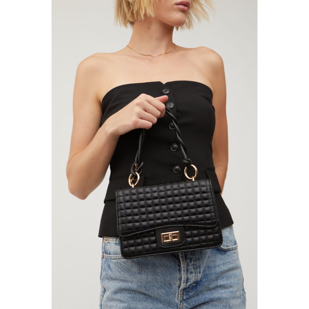 Woman wearing Black Urban Expressions Zoe Crossbody 840611115393 View 4 | Black