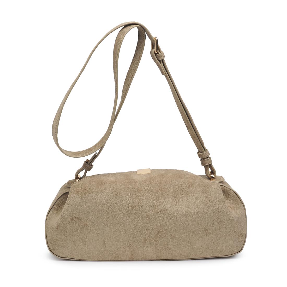 Woman wearing Sage Urban Expressions Lizzie Crossbody 840611199072 View 7 | Sage