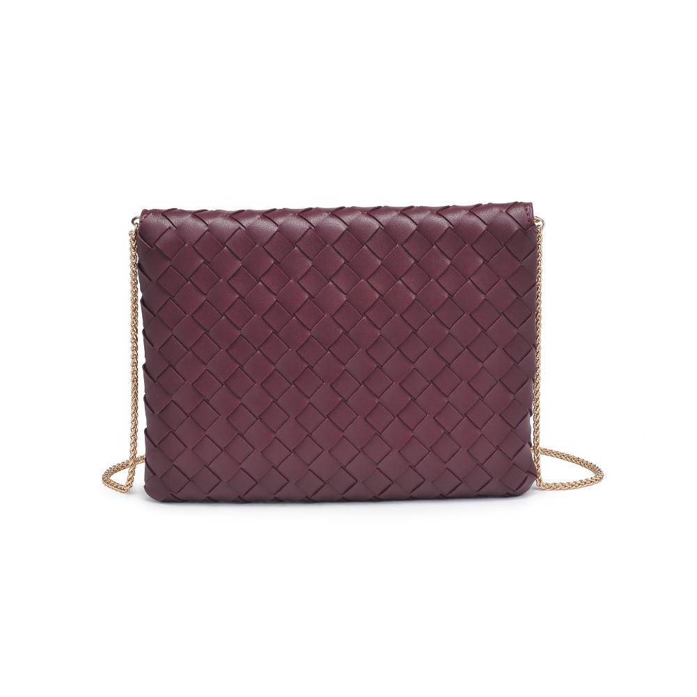 Woman wearing Wine Urban Expressions Ivy Clutch 840611133311 View 7 | Wine