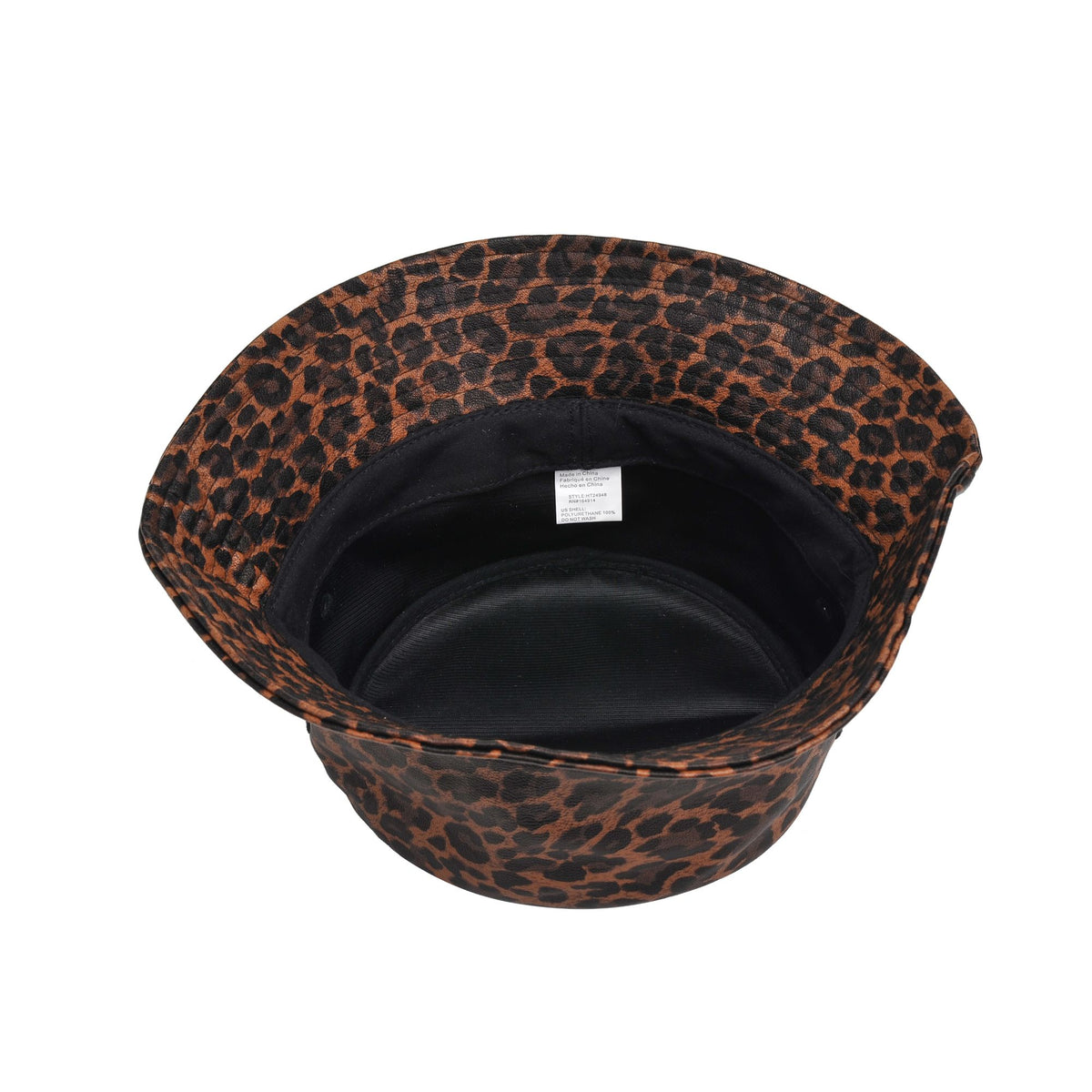 Product Image of Urban Expressions Vegan Leather Bucket Hat Bucket Hat 818209014816 View 8 | Leopard