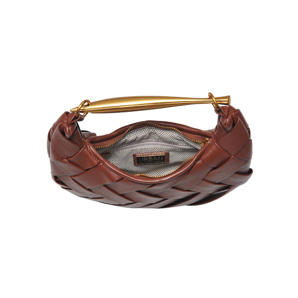 Woman wearing Espresso Urban Expressions Ursula Crossbody 840611193742 View 9 | Espresso