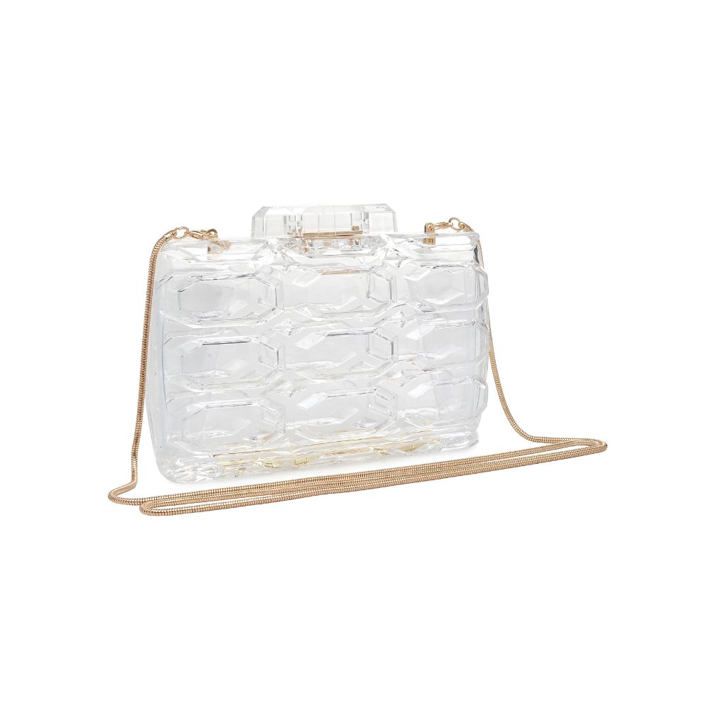 Product Image of Urban Expressions Rexha Evening Bag 840611171665 View 6 | Clear