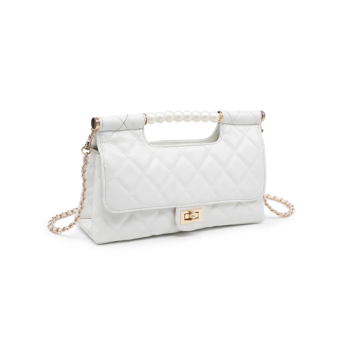 Woman wearing White Urban Expressions Winslet Crossbody 840504205934 View 6 | White