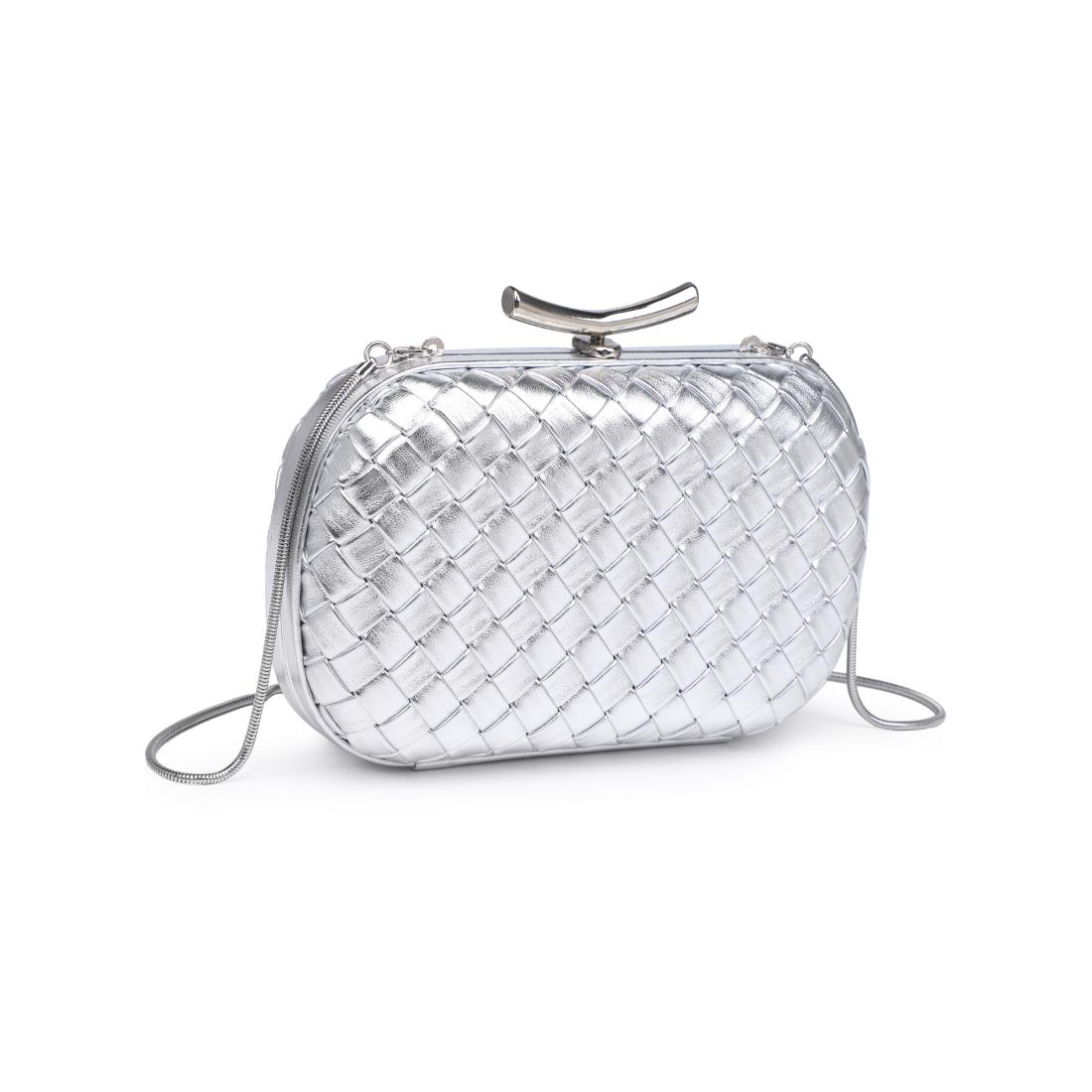 Product Image of Urban Expressions Allison Evening Bag 840611199881 View 6 | Silver
