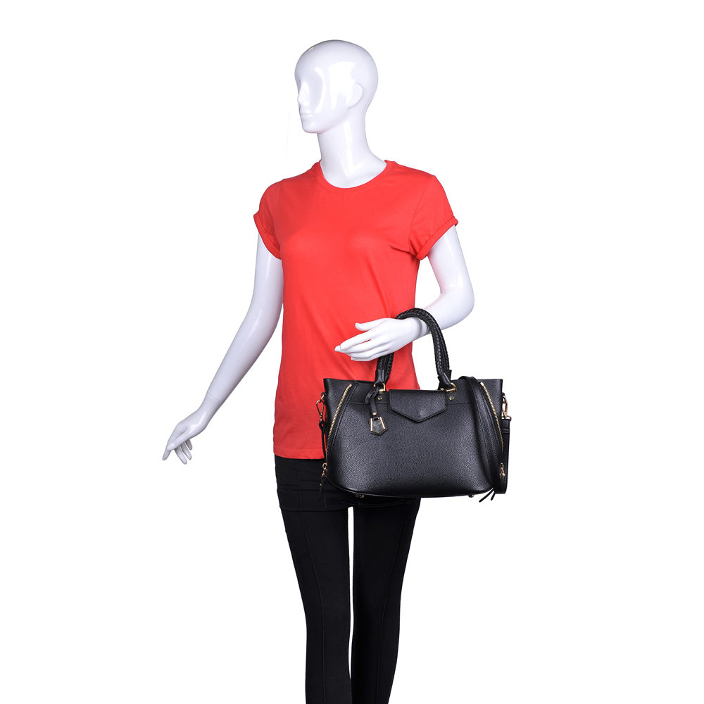Product Image of Urban Expressions Phoenix Satchel NA-840611158529 View 5 | Black