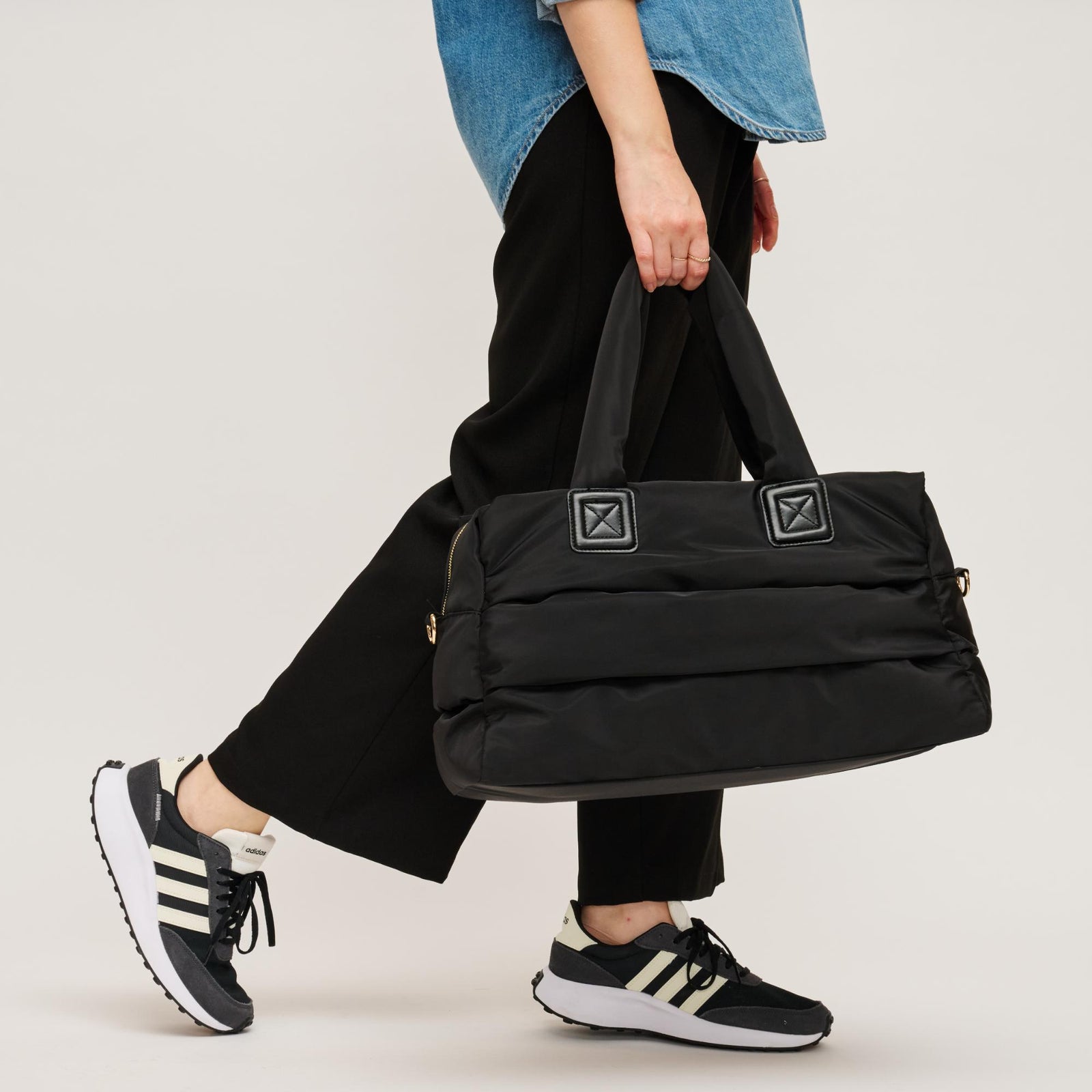 Woman wearing Black Urban Expressions Mia Tote 840504204258 View 1 | Black