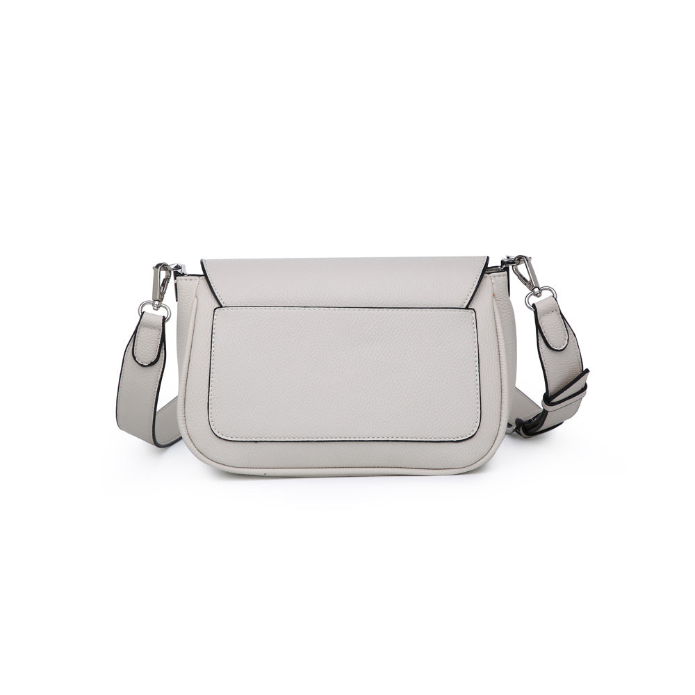 Woman wearing Cream Urban Expressions Langston Crossbody NA-840611161192 View 7 | Cream
