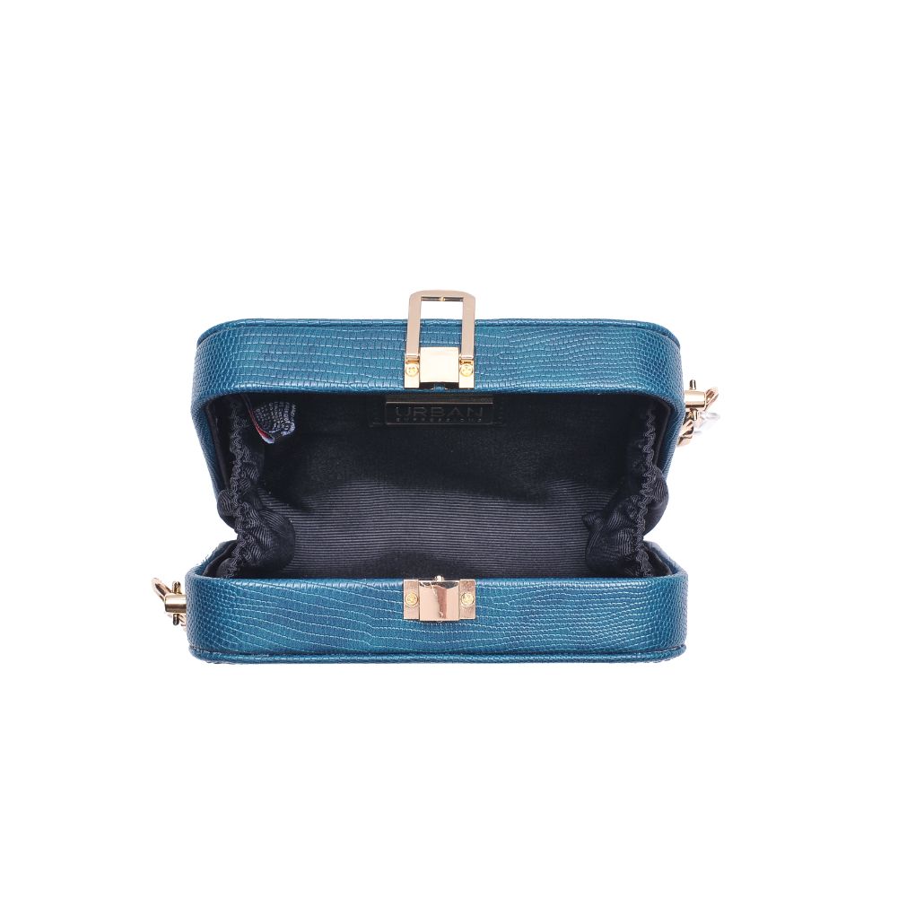 Product Image of Urban Expressions Gwen Lizard Evening Bag 840611173966 View 4 | Emerald