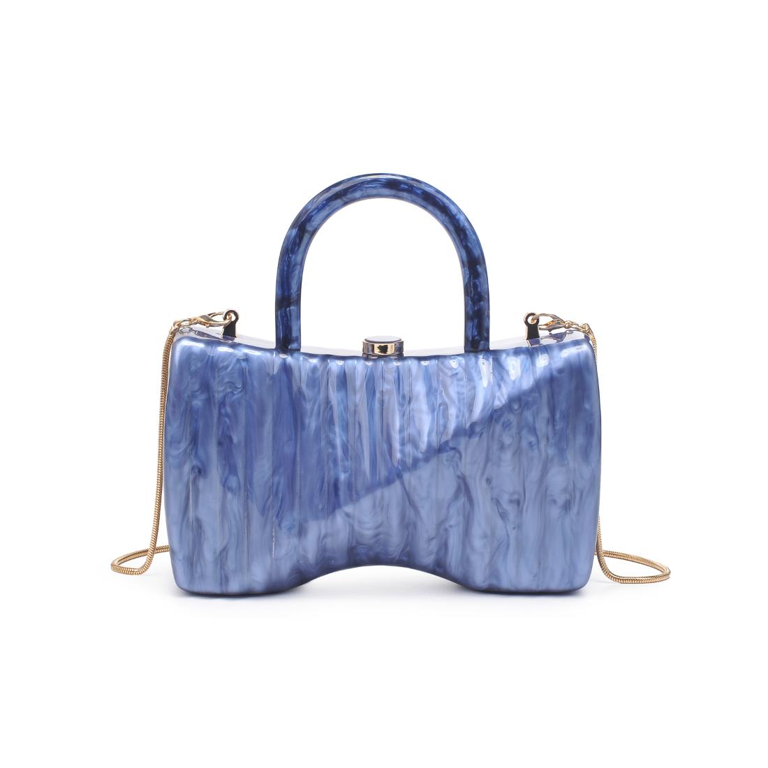 Woman wearing Navy Urban Expressions Julie Evening Bag 840611198709 View 7 | Navy