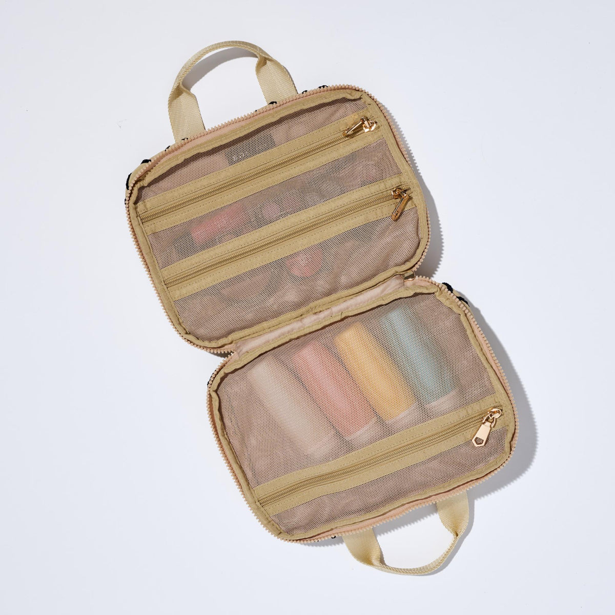 Woman wearing Cream Urban Essentials Maelis Travel Organizer 818209017138 View 2 | Cream