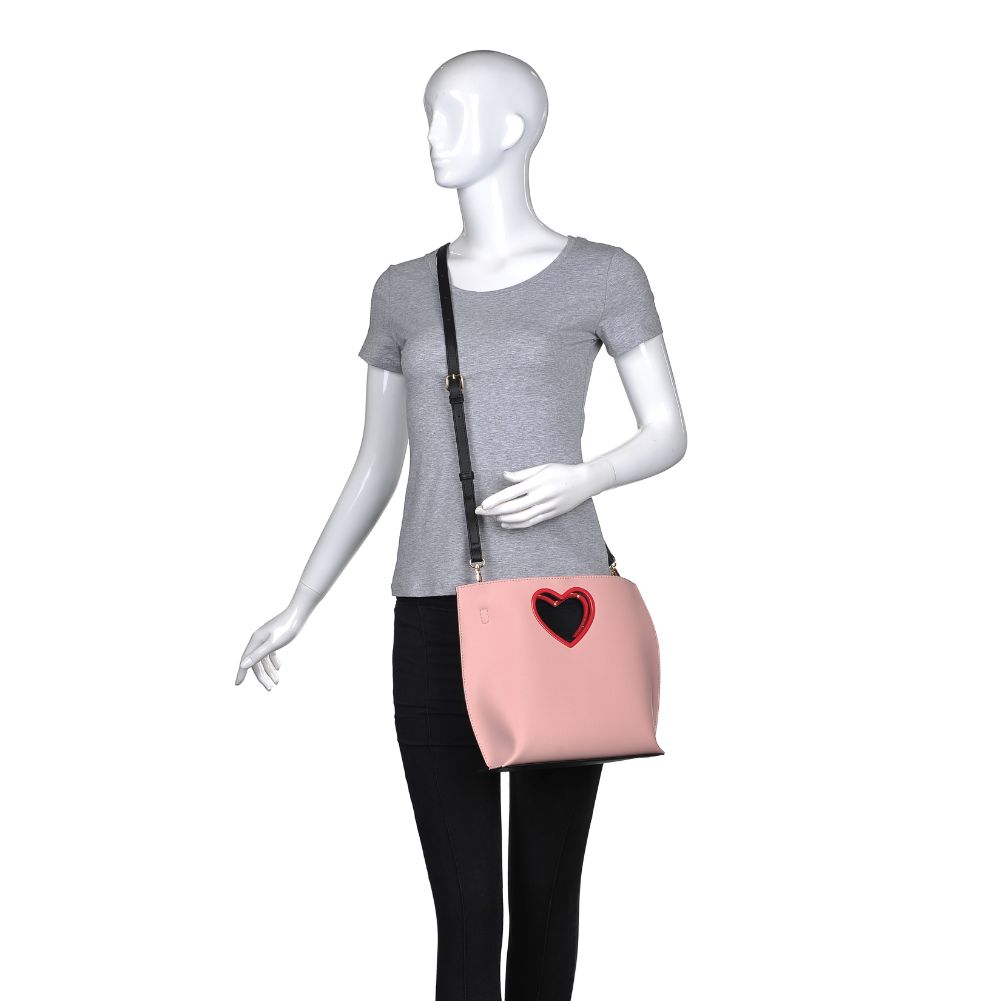 Product Image of Urban Expressions Gal Crossbody 840611168962 View 5 | Pink Black
