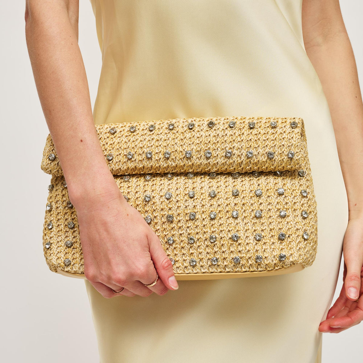 Woman wearing Natural Urban Expressions Leila Clutch 840611160447 View 1 | Natural