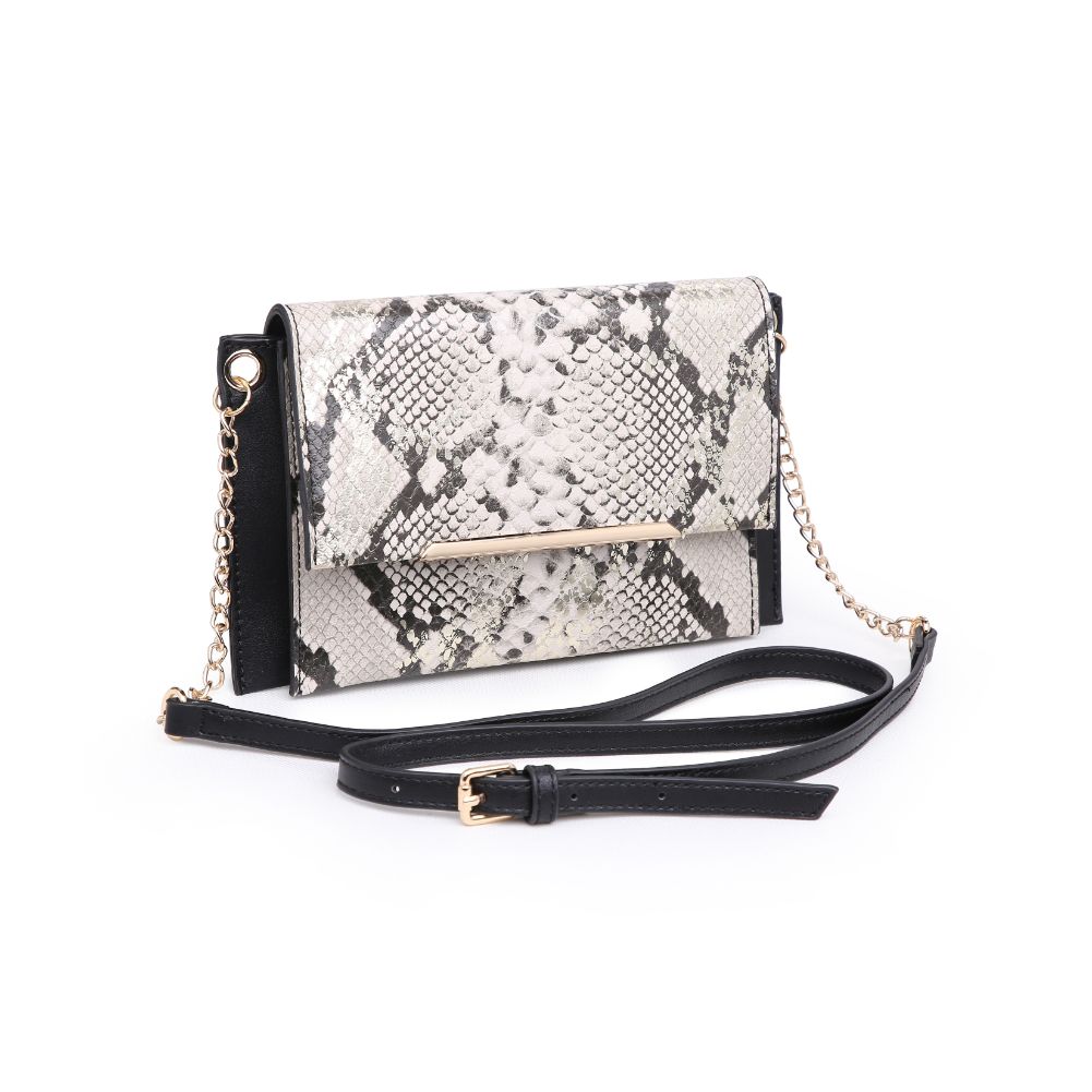 Product Image of Urban Expressions Asher Snake Crossbody 840611165411 View 2 | Black Grey