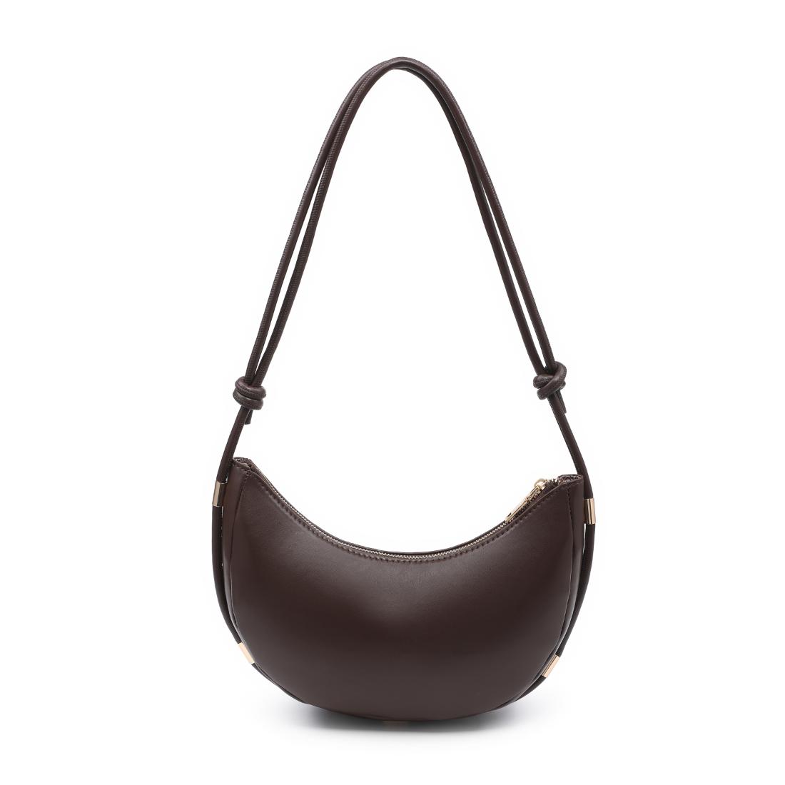 Woman wearing Espresso Urban Expressions Murphy Crossbody 840504208164 View 7 | Espresso