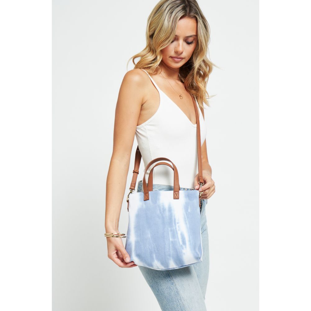 Woman wearing Blue Urban Expressions Hazel Crossbody 840611180155 View 1 | Blue