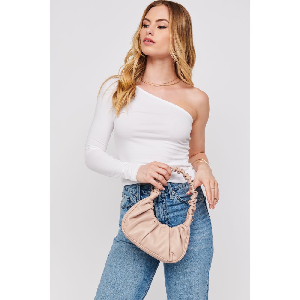 Woman wearing Natural Urban Expressions Oliveta Shoulder Bag 840611176479 View 1 | Natural