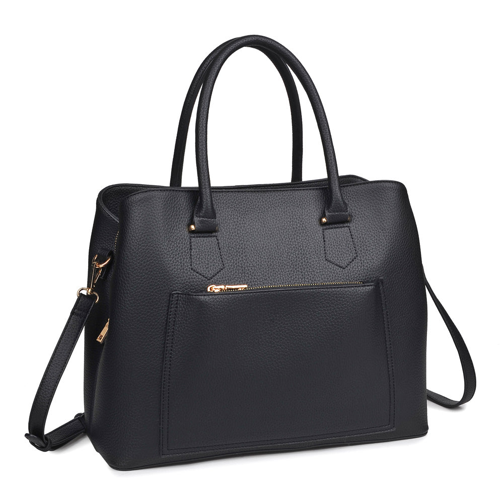 Product Image of Urban Expressions Leighton Satchel NA-840611151070 View 2 | Black