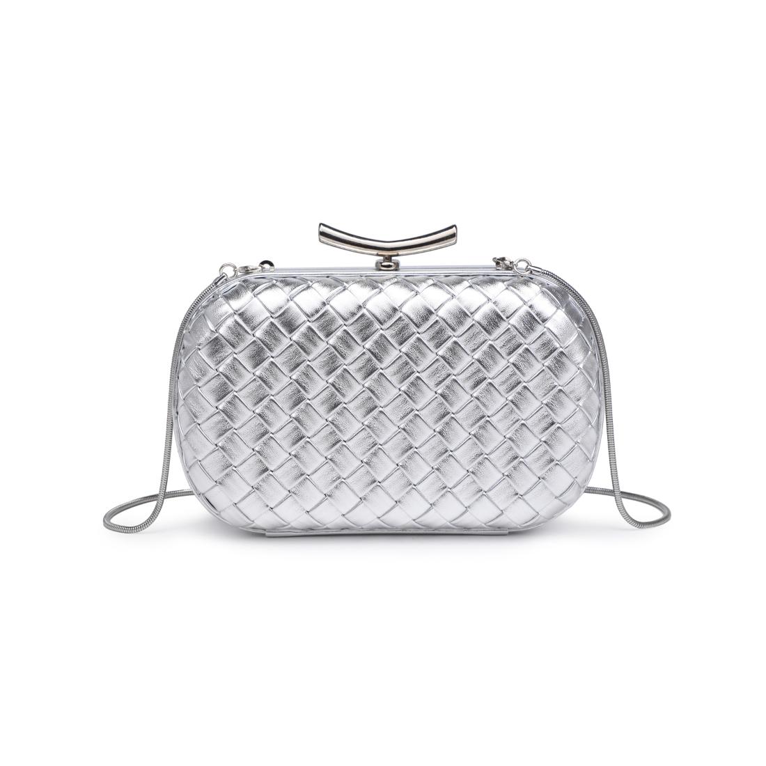 Product Image of Urban Expressions Allison Evening Bag 840611199881 View 7 | Silver