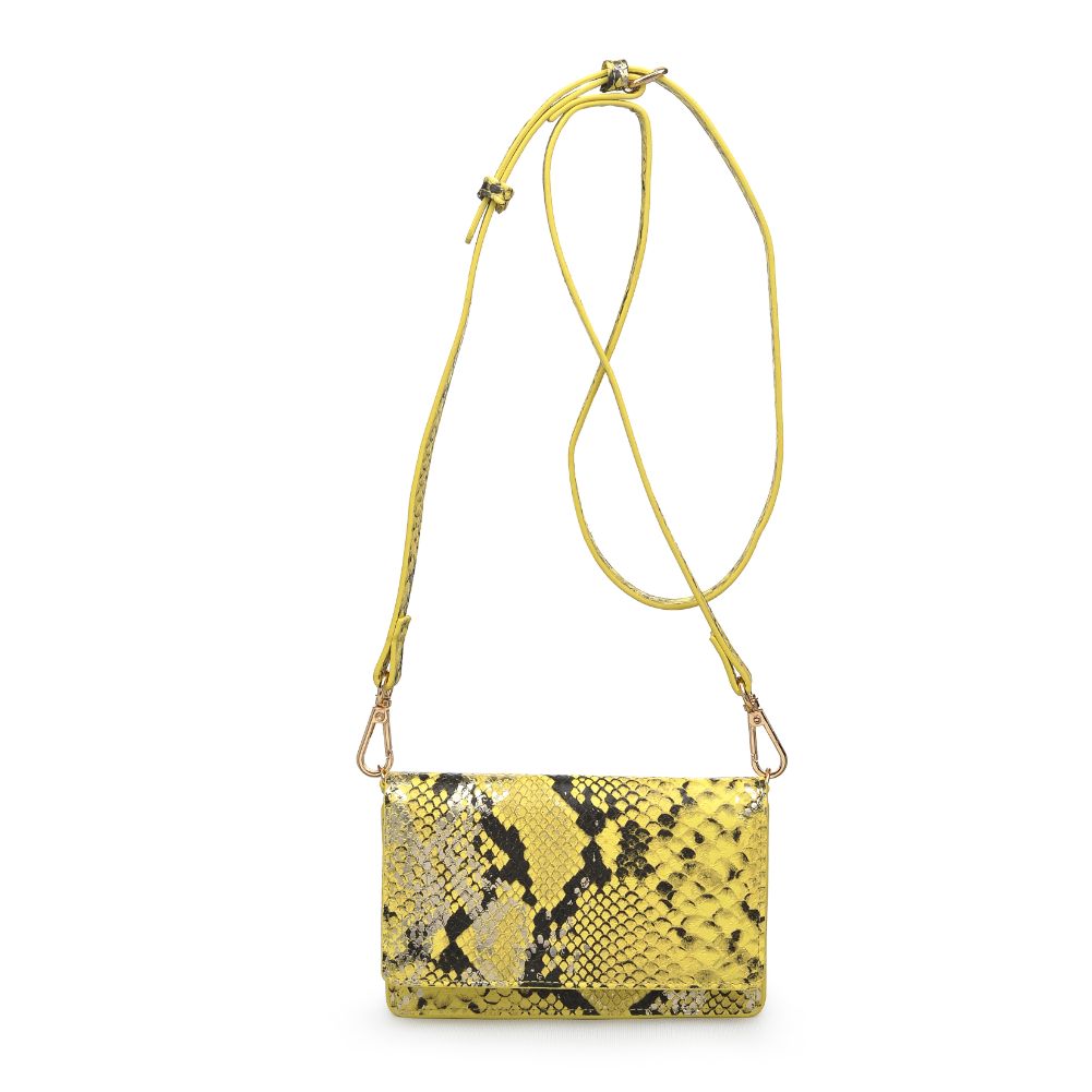 Product Image of Urban Expressions Emma Snake Crossbody 840611169471 View 1 | Yellow Metallic