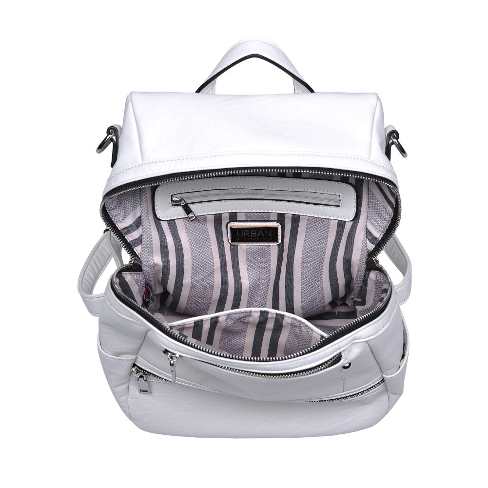 Product Image of Urban Expressions Juliette Textured Backpack NA-840611164711 View 4 | White