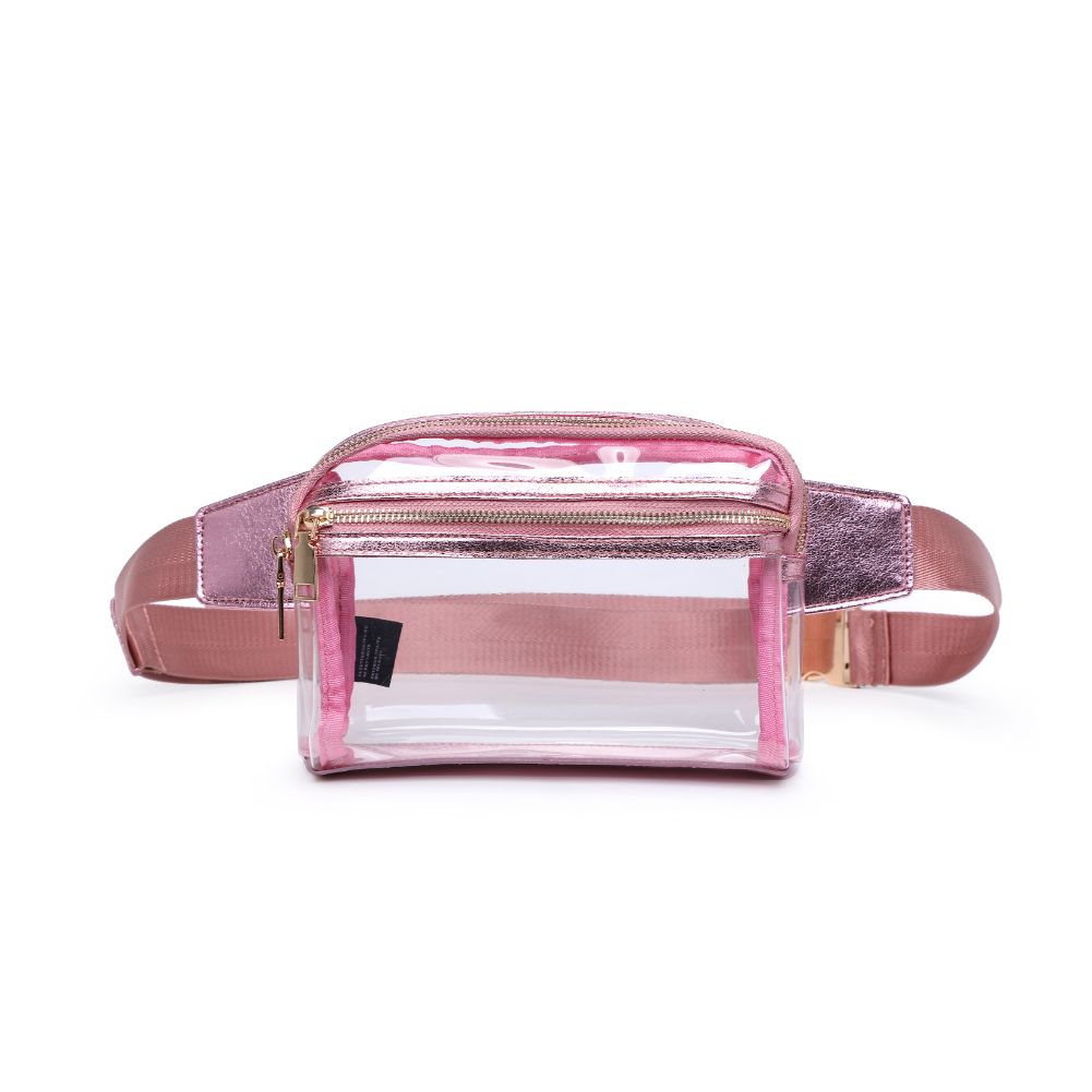 Woman wearing Pink Urban Expressions Air Belt Bag 840611120809 View 5 | Pink