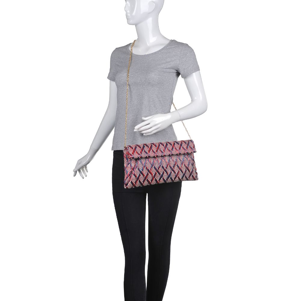 Product Image of Urban Expressions Emilia Clutch 840611172228 View 5 | Red Blue