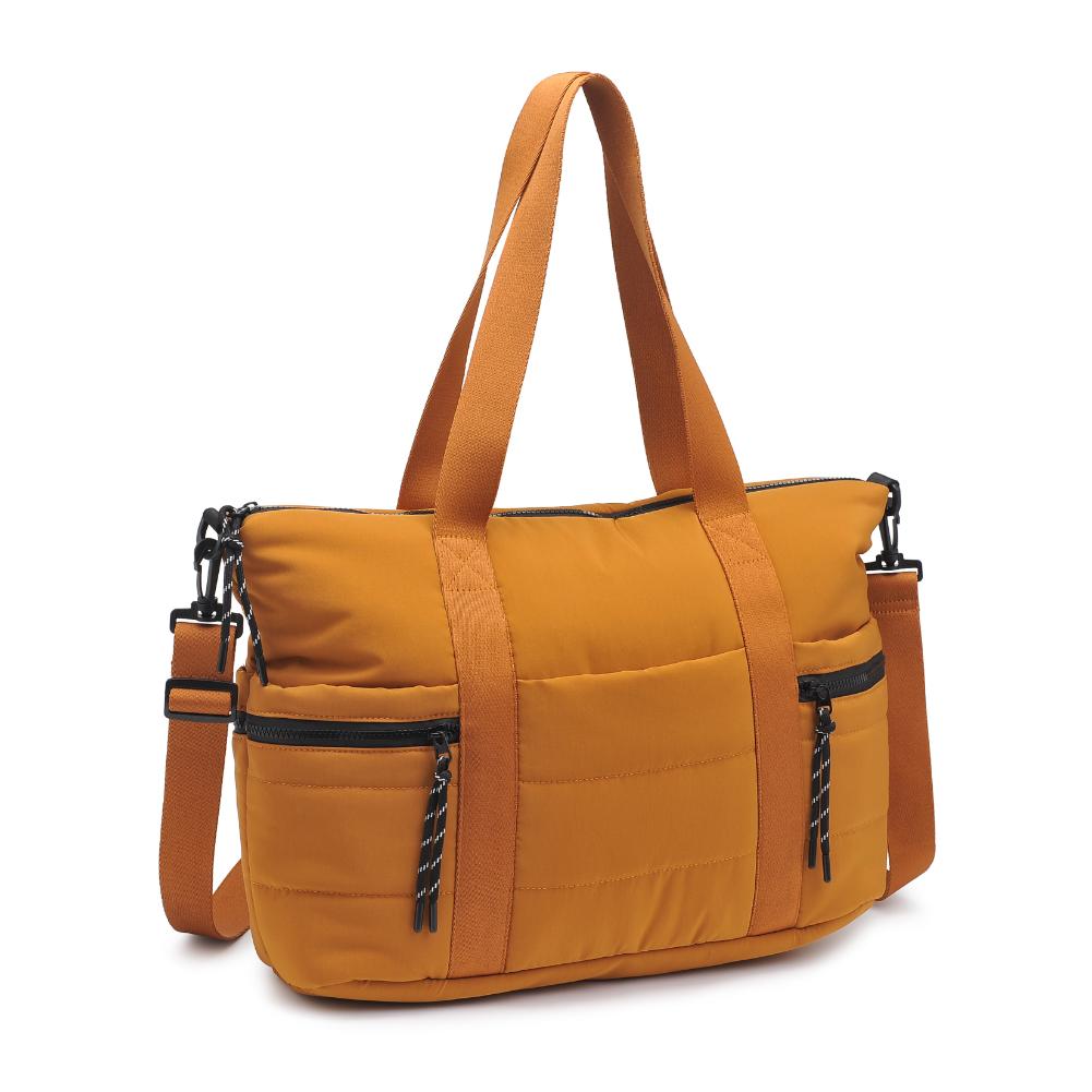 Woman wearing Mustard Urban Expressions Jessi Tote 840611141170 View 6 | Mustard