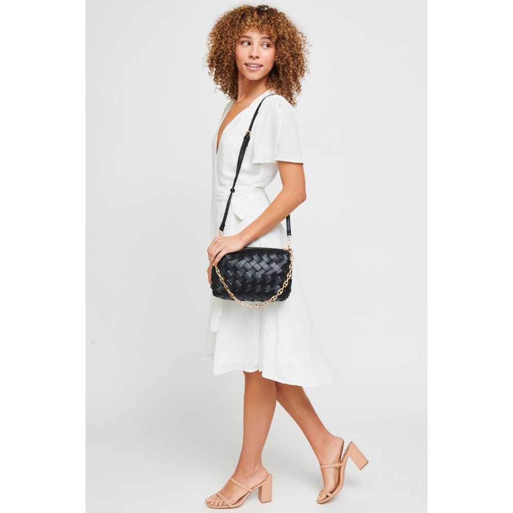 Woman wearing Black Urban Expressions Elara Crossbody 840611179593 View 4 | Black