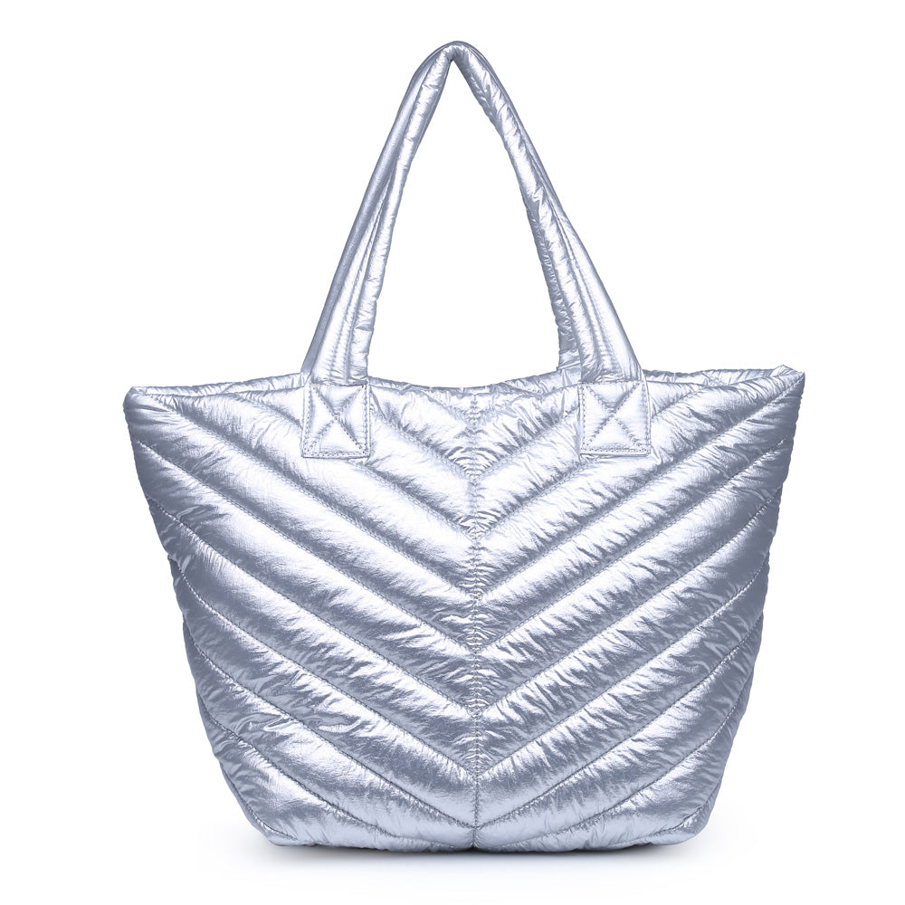 Product Image of Urban Expressions Kickoff Tote NA-840611162397 View 1 | Silver
