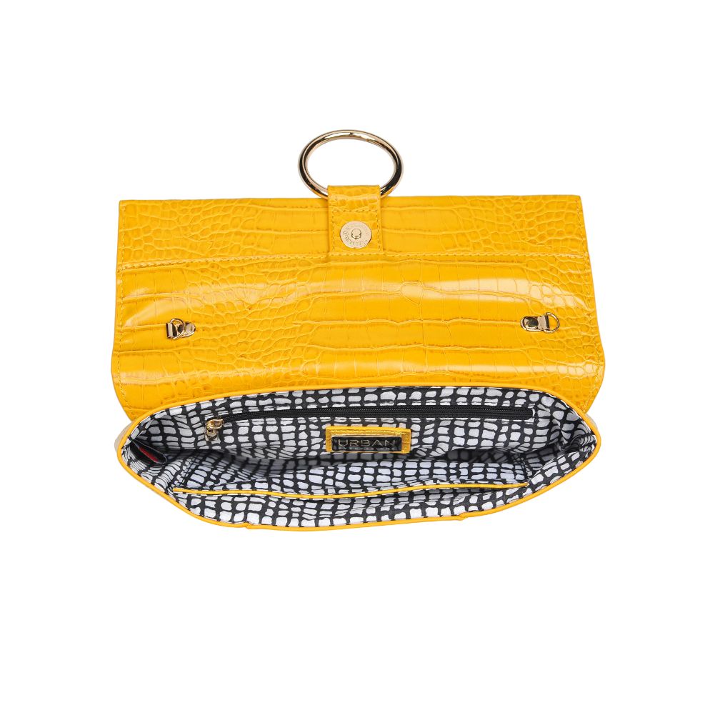 Product Image of Urban Expressions Alyssa Clutch 840611157317 View 8 | Mustard Croc