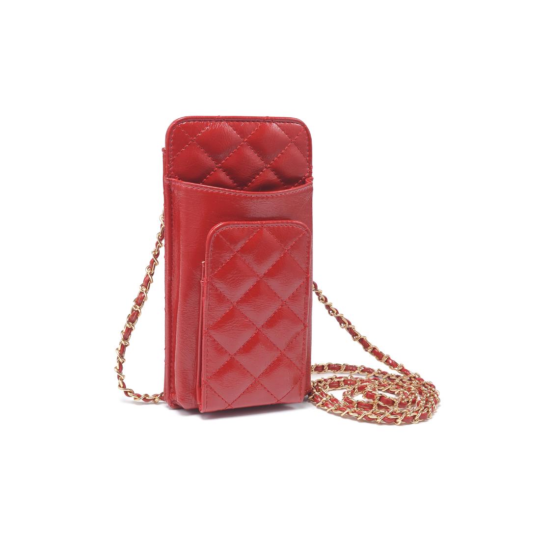 Woman wearing Red Urban Expressions Brianna 2.0 Cell Phone Crossbody 840504203749 View 6 | Red