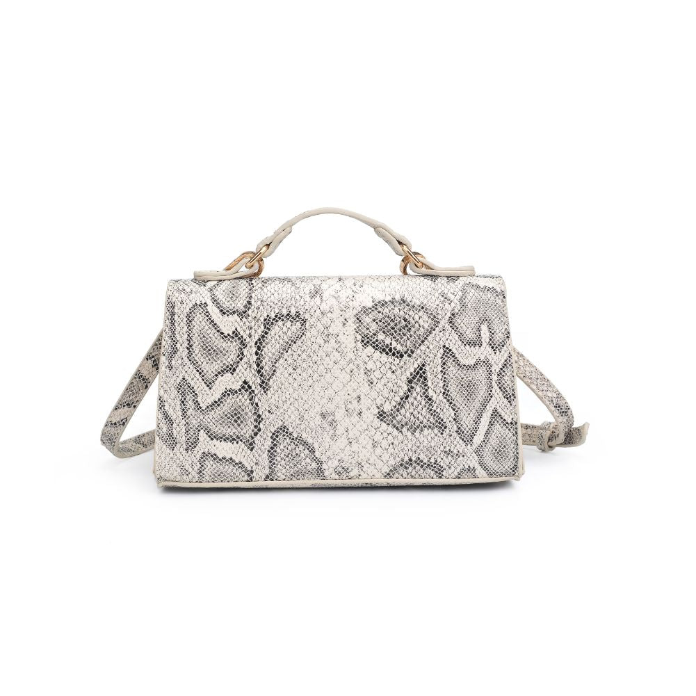 Product Image of Urban Expressions Georgina Snake Crossbody 840611181282 View 7 | Ivory Black