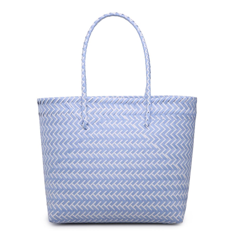 Product Image of Urban Expressions Palomas Tote NA-840611162151 View 3 | Blue White