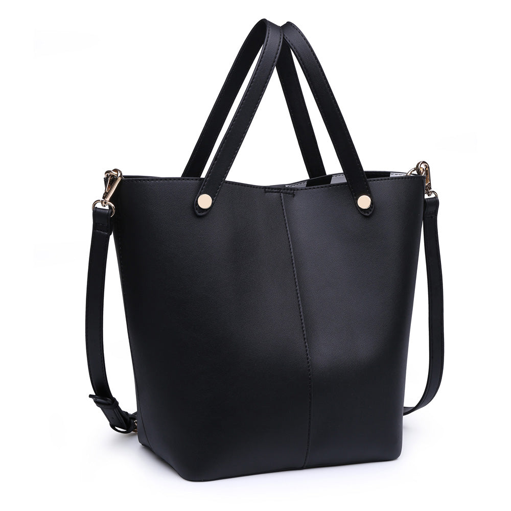 Woman wearing Black Urban Expressions Carolina Tote NA-840611161673 View 6 | Black