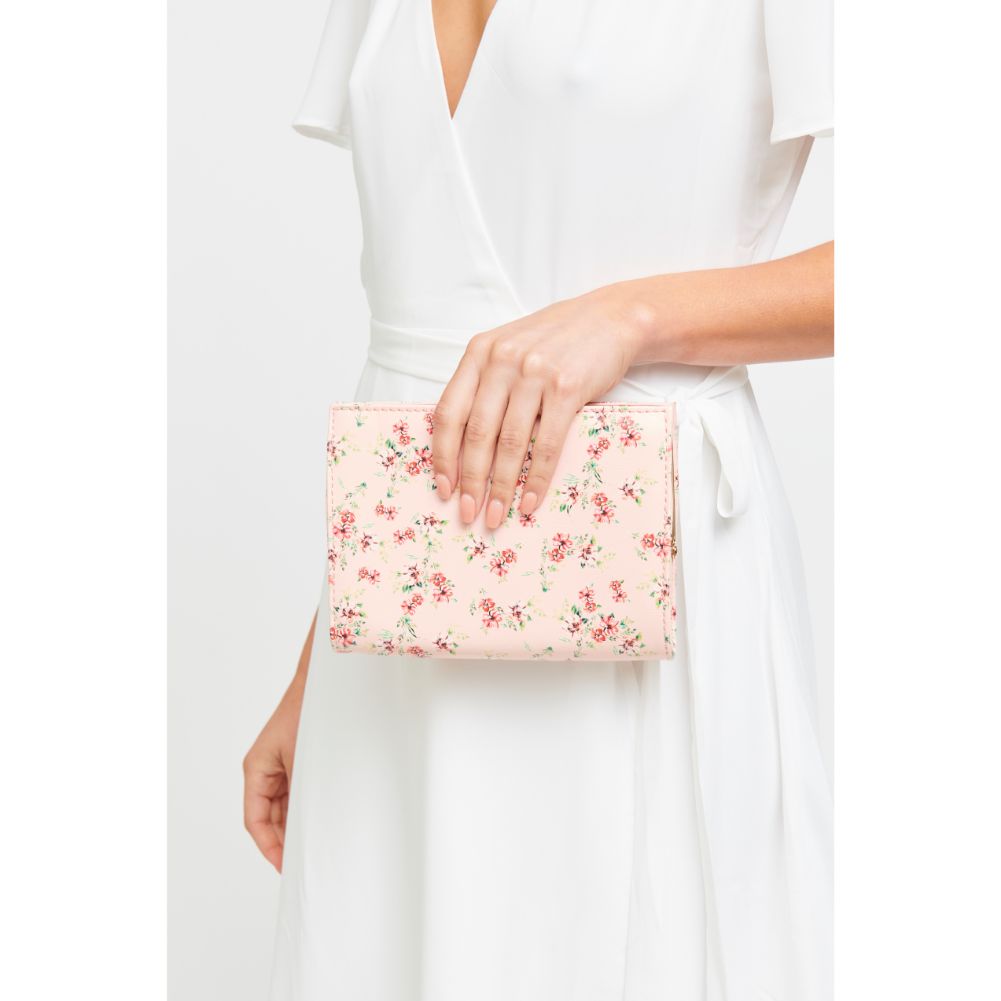Woman wearing Ballet Urban Expressions Elijah - Floral Clutch 840611181473 View 3 | Ballet