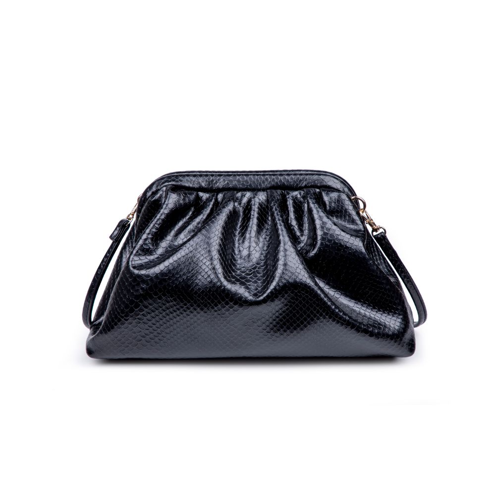 Product Image of Urban Expressions Mable Snake Crossbody 840611175892 View 3 | Black