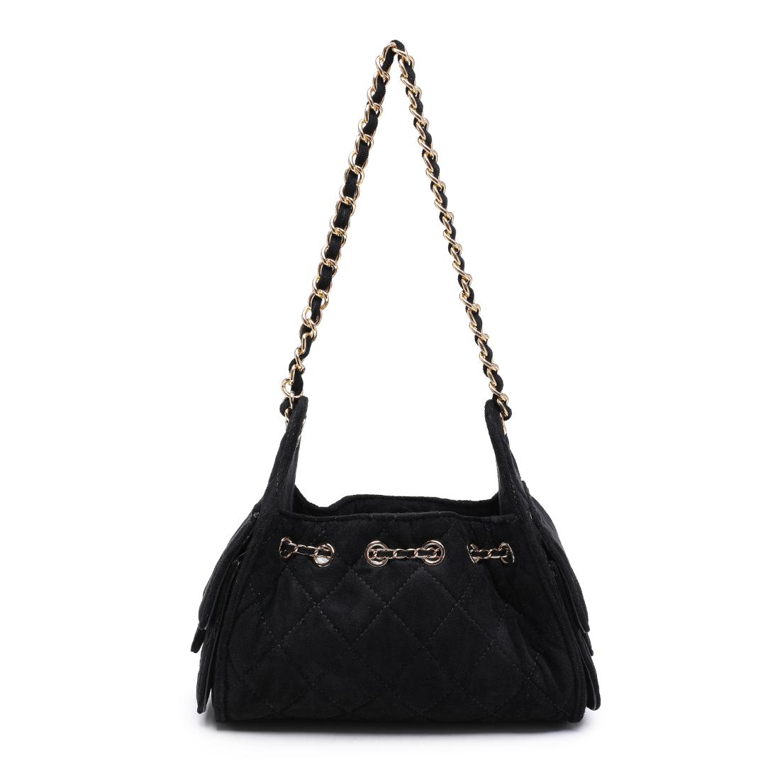 Urban Expressions Royalty Shoulder Bag 840504213458 View 3 | Black