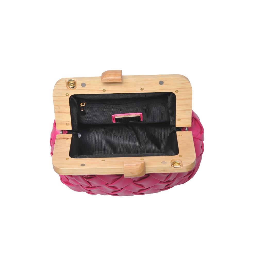Woman wearing Hot Pink Urban Expressions Matilda Clutch 840611192110 View 9 | Hot Pink