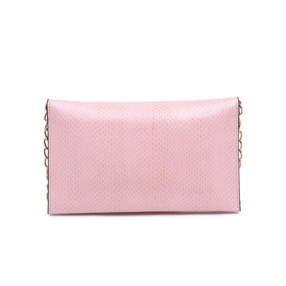 Product Image of Urban Expressions Harlow Snake Crossbody NA-840611159724 View 3 | Rose
