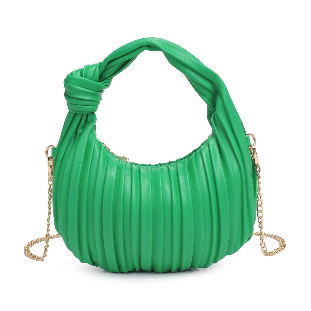 Woman wearing Green Urban Expressions Fawna  - Pleated Crossbody 840611106407 View 5 | Green