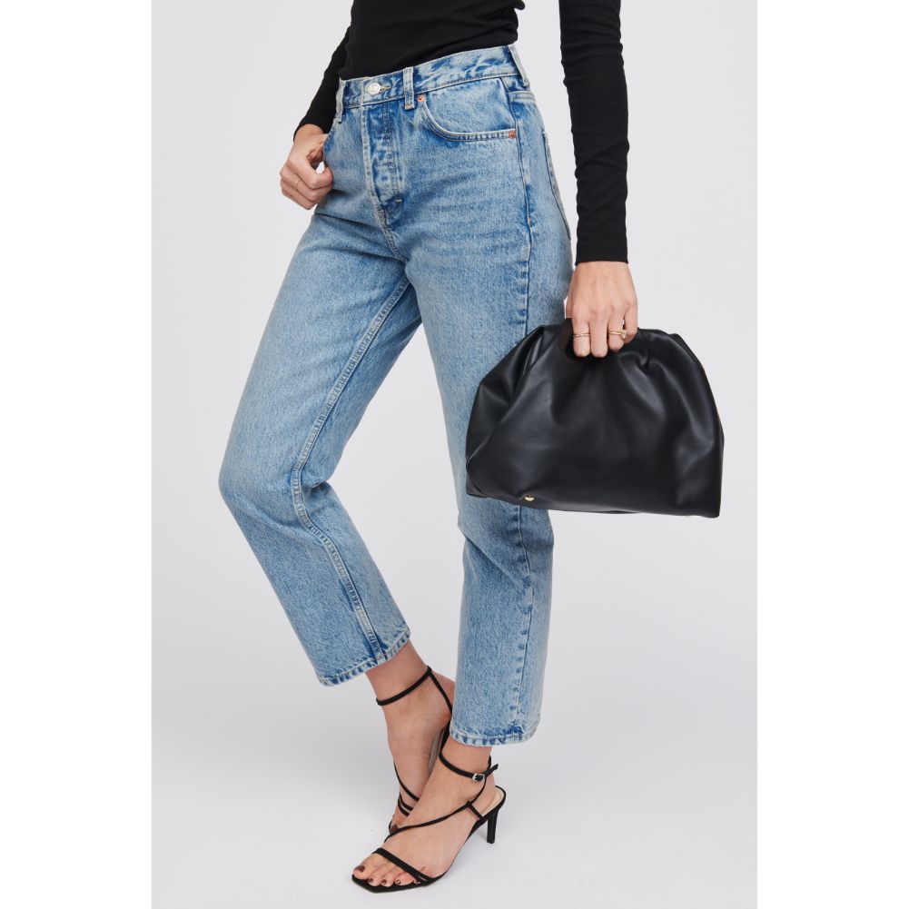 Woman wearing Black Urban Expressions Yasmina Clutch 818209016285 View 2 | Black