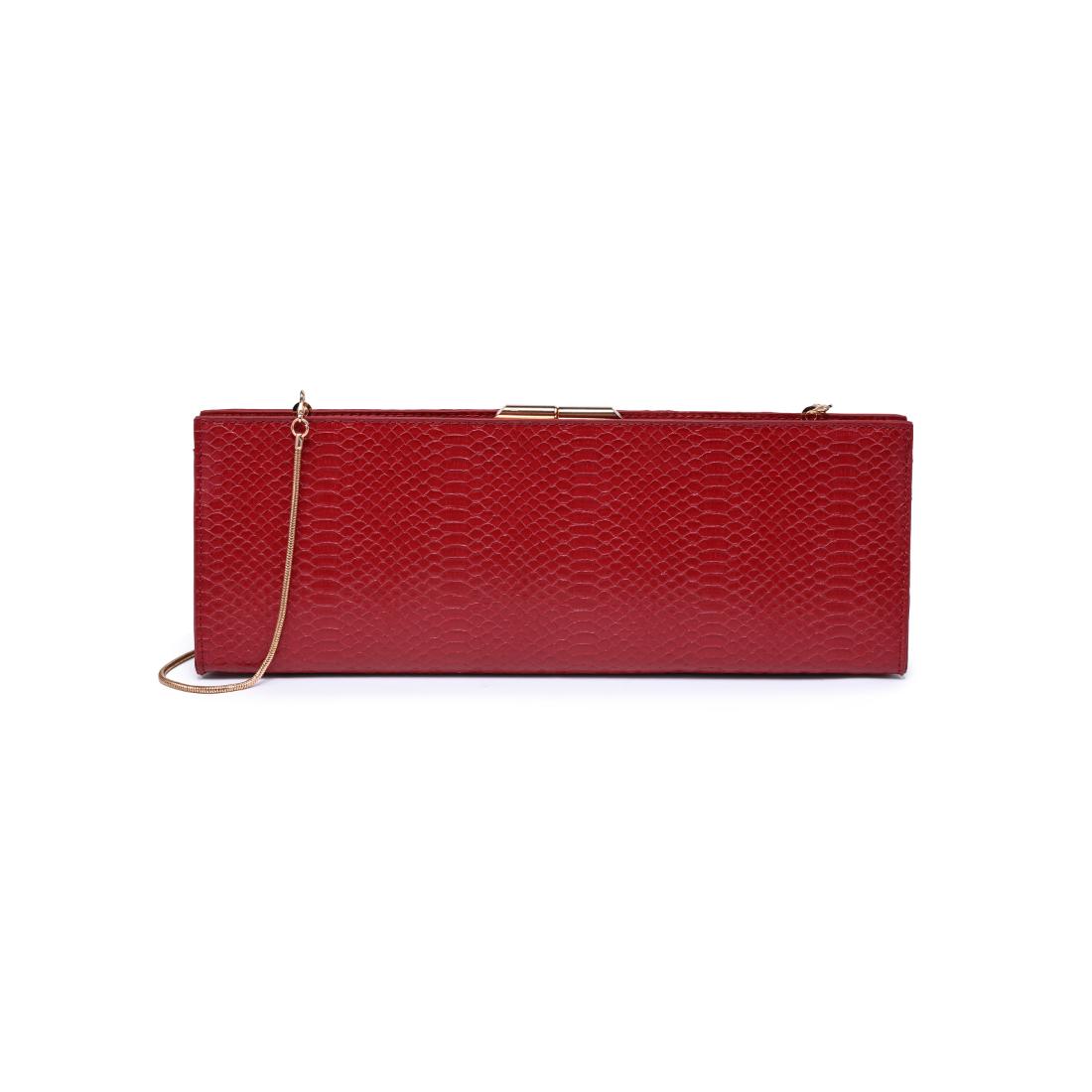 Urban Expressions Nazlee - Snake Clutch 840504212598 View 5 | Red