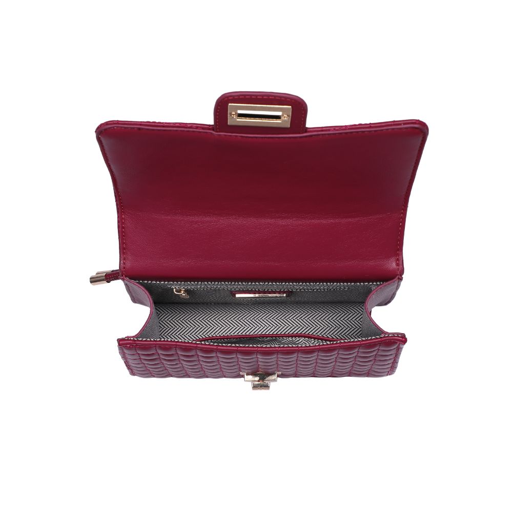 Woman wearing Wine Urban Expressions Zoe Crossbody 840611115409 View 9 | Wine